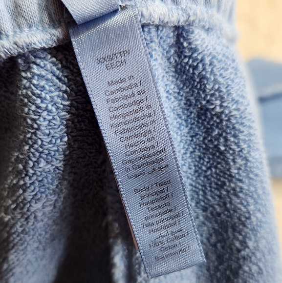 SKIMS French Terry Jogger Pant Cotton Pockets Drawstring Loose Fit Blue Sz XXS - Picture 13 of 14